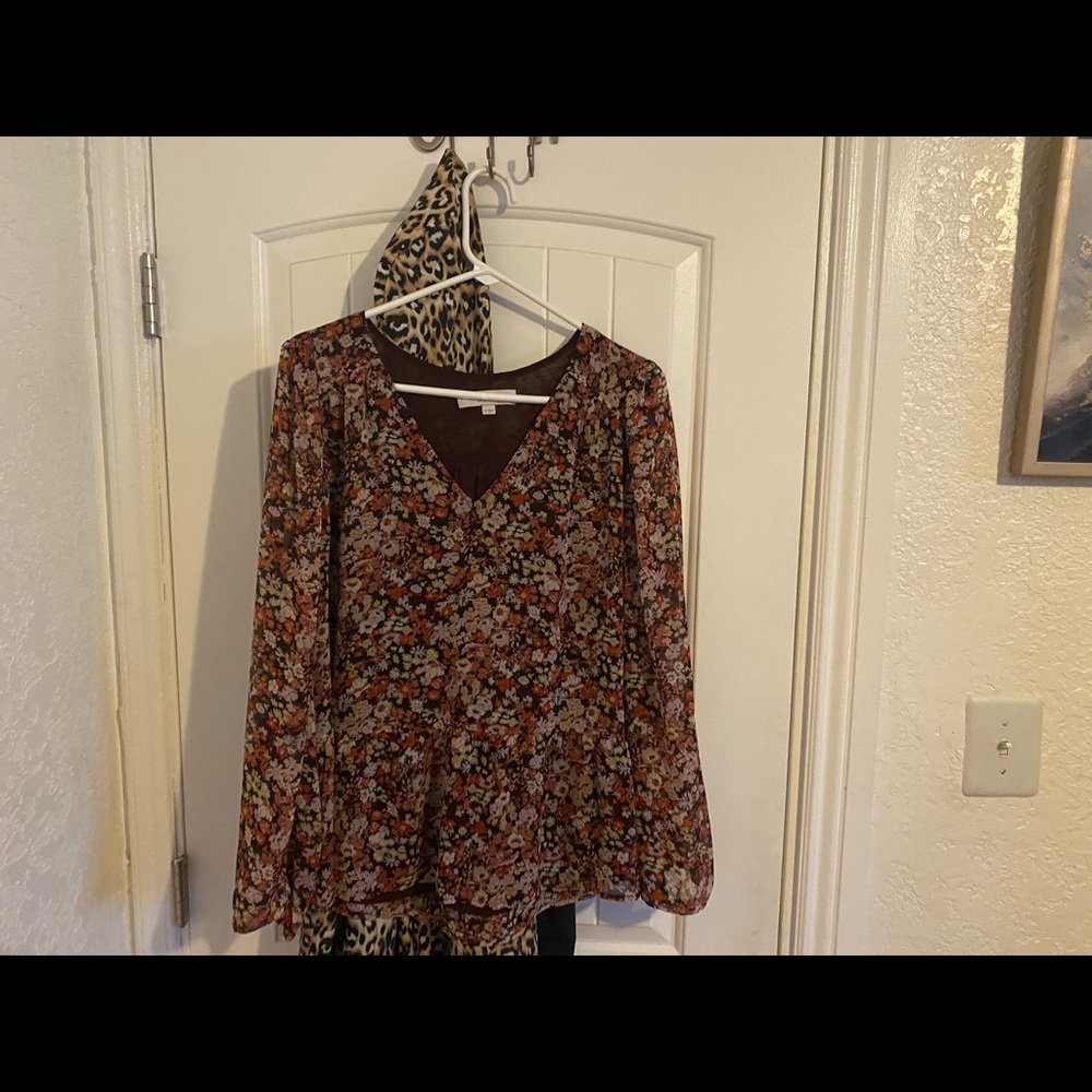 Loft peplum top